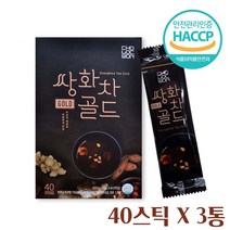 쌍화차 분말 스틱 쌍화차 골드 쌍화농축분말 쌍화농축액 대추 쌍화탕 효능 당귀 호두 잣 황기 작약 참당귀 천궁 뿌리 견과 전통차 영양 한방차 건강차 보양용 차 한차, 40스 틱_ 3