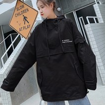 올드스쿨 후드 반집업 아노락바람막이 INSUM46N 하프