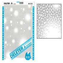 Deleter Screen Tone Jr JR-523 [ Lights Pattern ] [Sheet Size 182x253mm (7.16”x9.96”)] For Comic Mang, 1