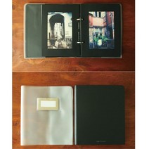 2공 바인더 포토북 종이액자형 사진보관함 여행사진 감동선물 티켓앨범, black cover