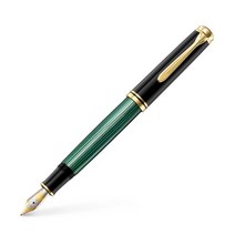 Pelikan 펠리칸 만년필 Souverän M800 블랙그린 금도금 펜촉굵기B 관세포함, 기본, 기본