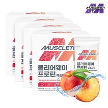 머슬텍 클리어 웨이 프로틴 복숭아맛, 4박스