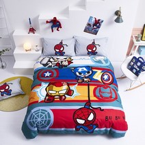 스파이더맨 남자 아이 이불 주니어 키즈침구 세트 마블 이불세트 면 차렵 리베르샵