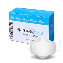늘푸른쿨마스크(KF-AD)(중형) 늘푸른 쿨마스크 KF-AD 비말차단용 화이트 중형 50매, 중형(50매)