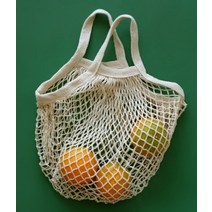 장바구니 쇼핑백 시장 휴대용 네트백 그물 마트 메쉬, 베이지CM000444, 1개