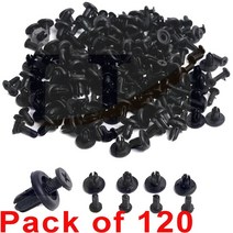 자동차범퍼고정핀 120pcs 8mm 구멍 자동 클립 자동차 범퍼 도어 트림 패널 리벳, 없음