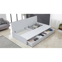 베이직 수납해드 3칸서랍 슈퍼싱글프레임 주니어침대, 아카시아