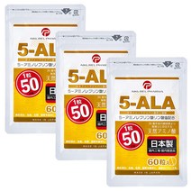 5-ALA 타블렛 네오파마 재팬제 5-ALA 100% 1알 50mg 60알 3봉 세트 서플리먼트 아이크렐 파마