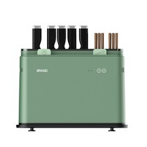 살균 소독 바이러스퇴치 스마트 살균 도마대 젓가락걸이 소독도마대 칼건조 일체형 도마대, 02 초록색
