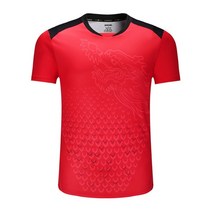 테니스티셔츠 남자테니스운동복 테니스 운동복 중국 드래곤 배드민턴 반팔 셔츠 남성여성 탁구 셔츠 중국 탁구 유니폼 탁구 의류