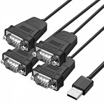 4포트 시리얼 9핀 USB RS232 변환 컨버터 단말기 포스기 노트북 PC 연결
