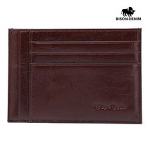 바이슨데님 남자 여자 동전 카드 얇은 명함지갑 W9309