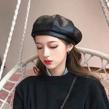 굿딜 가죽모자 팔각모 화가모자 빵모자 베레모 가죽베레모 브이숍 buyus