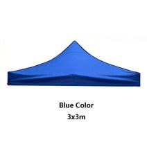 가제보 철제 정자 파고라 캐노피 천말 텐트 방수 전망대 상단 지붕 420D 두꺼운 정원 마키 커버 햇빛 가리개 UV 차단 먼지 5 가지 크기, 8.3x3m blue
