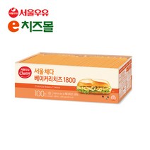 e치즈몰 서울우유 체다슬라이스 베이커리 치즈 1800g 100매, 체다베이커리치즈1800 X 1개