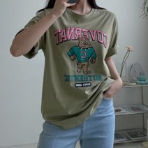 [바보사랑] 여성 봄 여름 여름 반팔 티셔츠 2종