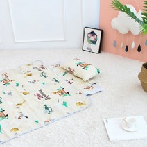 인견 어린이집 낮잠이불 세트(일반베개솜), 01_굿다이노_인견SET