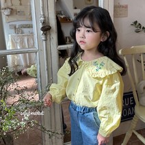 [더단프로젝트]피오니 자수 블라우스