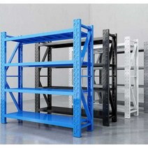 중량렉 튼튼한 고릴라렉 앵글선반 4단 수납 산업용, 블루100x40x200cm내하중200kg/층