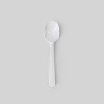 일회용 빙수스푼 흰색 개별포장 빙수수저 100개, 단품, 단품