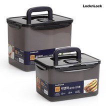 김치통 락앤락 숨쉬는김치통 4.5L*2개 6L*2개세트 특허 가스배출 숨밸브 김장통 저장용기, 락앤락 숨쉬는김치통 827BDG (4.5Lx2개)