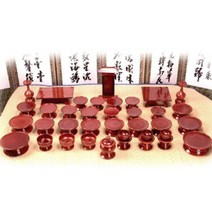 남원 목기 나무 제기 세트 제사 제수 용품 제기상 제사용 접시 밥그릇 37p -인증, 물푸례제기 37p