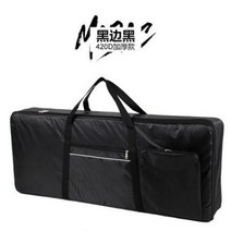 피아노가방 케이스 건반가방 전자 61 키 키보드 공연 가방 휴대용 내구성 피아노 방수 600D 옥스포드 천 10, 420D black