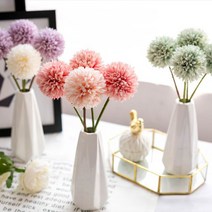 퐁퐁국화 인테리어 조화 도매, 02_ 핑크