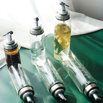 SN 간장병 유리 오일병 양념 유리병 드레싱 소스병 원터치 양념병, 320ml