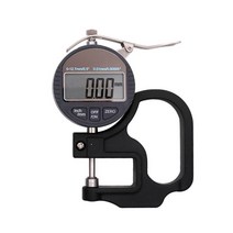 0.001mm 전자 두께 게이지 12.7mm 디지털 마이크로 미터 두께 측정기 마이크로 미터 두께 측정기, 한개옵션0