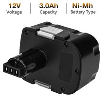 밀워키 보쉬 배터리 전동 공구 무선 드릴 h12 스크루 드라이버 12v 2.0ah 교체, 3000mah ni-mh