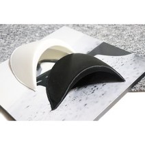 [1쌍] 국산 동대문의류부자쟁이 보드레 어깨패드 어깨뽕 어깨라인 싸개패드 리폼 부자재 4/6/8/10/15/20/25mm, 검정, 4mm, 검정, 1개