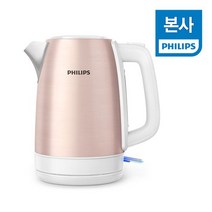 PHILIPS 필립스 데일리 컬렉션 무선 주전자 전기포트 로즈골드 에디션 HD9350/96, 없음