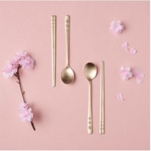 오부자 방짜유기 완 2인수저세트, 5세트, 숟가락 2p + 젓가락 2p