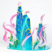 MU 3D 금속 퍼즐-복숭아 꽃 동정랜드 중국 궁전 모델 DIY 키트 인형집 성인용 미니어처 빌딩 생일 선물 247피스, Pink Fairy Foxlady Palace Stan