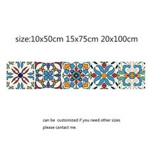 앤틱 모던 타일 시트지 모로코 벽 타일 스티커 허리 라인 벽 스티커 주방 접착 욕실, 5, 20x100cm