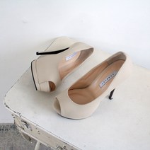 세리즈 이중 가보시 토오픈 하이힐 킬힐 14cm