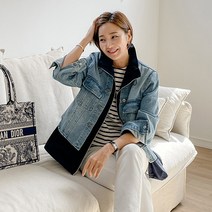 [조아맘] 리카 레이어드 데님 자켓