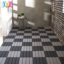 조립식 DIY 인테리어 모던 그레이 바닥 데크 마루 9P, 다크그레이