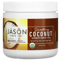 Jason 네추럴 스무딩 코코넛 비정 즉시출고제 오일 15 온스(443ml)