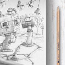 미술연필 HB연필 스케치 스테들러 수채색 다꾸펜 12자루