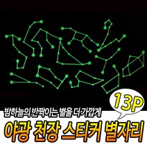 별자리모양 천장꾸미기 야광스티커 아이들 상상력자극 홈인테리어 방꾸미기