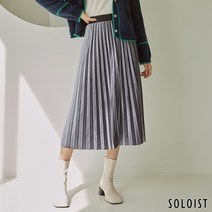 솔로이스트 [솔로이스트] 벨벳 플리츠 스커트 SADM3329
