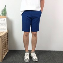쏘시크 남자 데일리 스판 무지 슬랙스 반바지