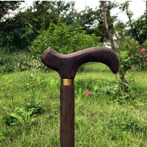 고급 나무지팡이 원목 노인지팡이 할머니 할아버지 어르신 보행용 지팡이, 단품, 단품