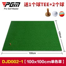 pgm 골프 패드 실내 개인 연습 패드 미니 스윙 패드 무료 티, 흑백 잔디 100100cm