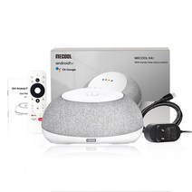 인공지능 AI 스피커MECOOL KA1 스마트 스피커 구글 어시스턴트 라운드 2*5W RMS 스테레오 블루투스 홈 컨, 카1 거기, 영국 플러그