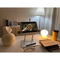 잡화서랍 높이조절 독서대 휴대용 각도조절 책받침대 투명 북스탠드