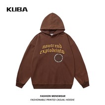 아메카지후드티 KUBA 트렌드 아메카지스타일 영 문 이니셜 플라워 프린팅 디자인 2022 가을 남성 4990373389