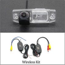 주차라인 룸미러Owtosin-HD 1280x720 어안 뷰 카메라 현대 소나타 YF 2011 차량용 후진 주차 액세서리, 03 Camera With Wireless